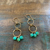 Mini Turquoise Chandelier Earrings