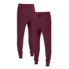Venley Men's Burgundy Slim-Fit MADE IN USA Fleece Joggers