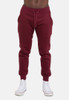 Venley Men's Burgundy Slim-Fit MADE IN USA Fleece Joggers