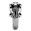 TK2141 - High polished (no plating) Stainless Steel Ring with No Stone