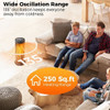 17 Inch 1500W Portable Tower Space Heater with 135?° Oscillation-Black