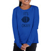 Youth Long Sleeve Graphic T-shirt - Say it Soul - its Okay - Black Line