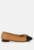 Acino Faux Leather Bow Detail Ballerinas