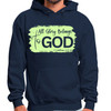 Mens Graphic Hoodie All Glory Belongs to God Christian Neon