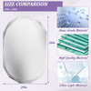 Bathroom Mirror for Wall, 24" X 36" Oval Mirror, Bathroom Vanity Mirror, Beveled Edge Frameless Wall Mount Vanity Mirror, Wall Mirror Decorative, Irregular Beveled Edge Mirror