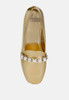 Celosia Metallic Diamante Strap Loafers