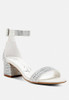 Twerky Rhinestones Embellished Block Sandals