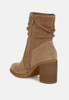 Chinar Rhinestone Studded Slouchy Ankle Boots