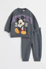 2-Piece Cartoon Sweatshirt and Pants Tracksuit Set for Children Multivariant