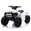LED Kids Ride on Battery Powered ATV 4 Wheels White