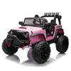 Light Up 3 Speeds Ride on Car 12V with Remote Control Pink