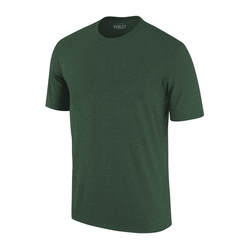 Heather Forest Green Men's Short Sleeve Crew Neck T-shirt