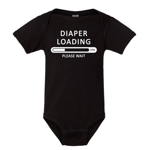 Diaper Loading Please Wait Baby/Toddler Onesie