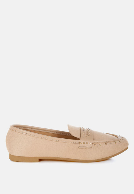 Lumina Penny Strap Studded Loafers