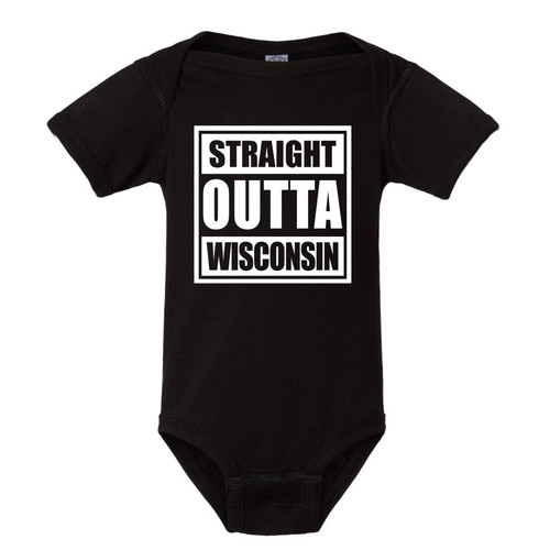 Straight Outta Wisconsin Baby/Toddler Onesie