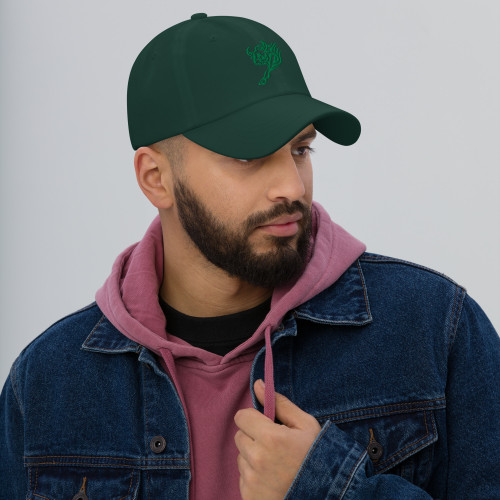 Tribal Bull Silhouette Graphic Baseball Cap