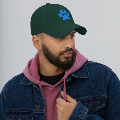 Dog Paw Print Minimalist Baseball Cap