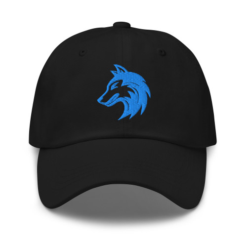 Modern Wolf Head Silhouette Baseball Cap