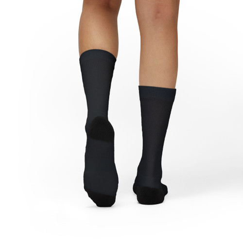 Custom Sublimation Crew Socks – Black Full-Print Personalizable Socks