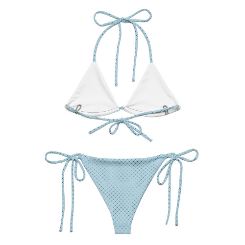 Recycled All-Over Print String Bikini – Sustainable & Stylish