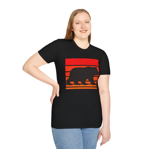 Retro Bear Sunset T-Shirt