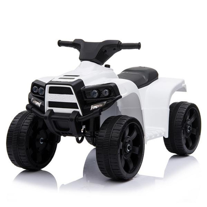 LED Kids Ride on Battery Powered ATV 4 Wheels White