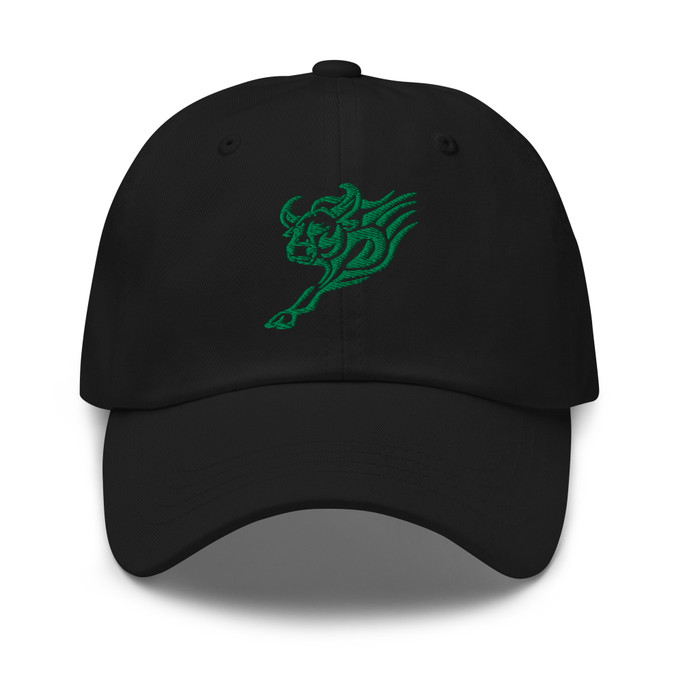 Tribal Bull Silhouette Graphic Baseball Cap