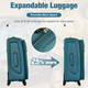 Softside Luggage Expandable 3 Piece Set Suitcase with Duffel Bag Upright Spinner Softshell Lightweight Luggage Travel Set#1