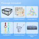 47" * 47" Baby Playard Cloth Playpen Removable Enclosures for Indoor and Outdoor Use Care for Children and Pets