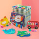 10 Pack Wooden Toddler Puzzles Spelling; Montessori Toy Toddler Baby Ages 2-4 Puzzles Early Develop; Toys Learning Education Preschool Gifts