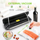 KOIOS Vacuum Sealer Machine, 85Kpa Automatic Food Sealer for Food Savers with Cutter, Pulse Function, Dry & Moist Modes, Compact Design