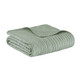 Oversized Quilted Throw with Scalloped Edges Seafoam 60x72"