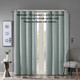 Printed Heathered Blackout Grommet Top Curtain Panel(Only 1 Pc Panel)