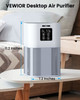 VEWIOR 2 in 1 Air Purifier with H13 Filters for Home Allergies Pets Hair Odor Eliminators, Aromatherapy diffuser and Auto Mode, Quiet Air Cleaner for Office, Home, Bedroom