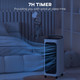 HOMCOM 26" Evaporative Air Cooler with Ice Packs, 3-In-1 Ice Cooling Fan, Portable Swamp Cooler with Water Tank, Timer, 90° Oscillating, Remote, for Home Office Bedroom