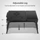 Foldable Laptop Table Bed Notebook Desk with Cooling Fan Mouse Board LED light 4 xUSB Ports Breakfast Snacking Tray