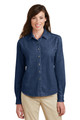 Port & Company Ladies Long Sleeve Value Denim Shirt LSP10