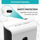 Woolsche Paper Shredder, P-4 Security Level,15-Sheet Cross Cut with 5.8-Gallon Pull Out Bin, Shred Paper and Credit Card/CD for Office Use