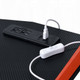 Black and Red Gaming Desk with LED Light and USB Port