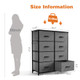  Dresser for Bedroom with 8 Drawers Tall Dresser & Chest of Drawers Fabric Dresser with Wood Top and Sturdy Steel Frame #1