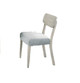 Natural Wood Grain Color Set of 2pc Dining Chairs Solid Rubber wood Dining Room Furniture Fabric Cushion Seat