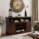 Retro TV Stand with Storage for TVs up to 65'' Mid Century Modern TV Stand & Entertainment Center with Shelf, TV Stand for Media, Wood TV Console Table for Living Room 60"W*15.75"D*34.25"H