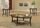 Perth Espresso Oval Coffee Table with Shelf