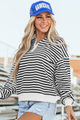 Amara Stripe Oversized Sweatshirt