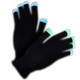 LED Black Gloves Rainbow LEDs