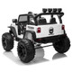 Light Up 3 Speeds Ride on Car 12V with Remote Control White