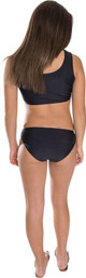 GIRL'S TWO PIECE TIE FRONT BATHING SUIT