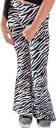 KIDS ZEBRA PRINT BELL BOTTOM PANTS