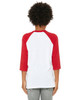 Youth 3/4-Sleeve Baseball T-Shirt - WHITE/ BLACK - M