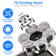 Head Shavers for Bald Men 5 In 1 7D Electric Rotary Razor Rechargeable Cordless Head Beard Trimmer Shaver Kit IPX6 Waterproof Dry Wet Grooming Kit with 3 Combs